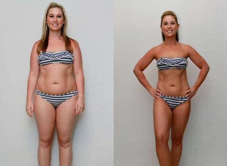 före och efter på en dietfavorit